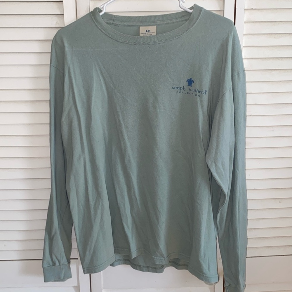 Women’s green simply southern long sleeve